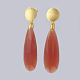 Brass Stud Earrings EJEW-O083-06G-B-1