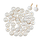 NBEADS 40 Pcs Half Drilled Hole Freshwater Pearl Beads PEAR-NB0001-89-2
