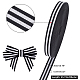 PandaHall Black White Striped Ribbon OCOR-PH0001-66A-5