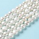Fili di perle di perle d'acqua dolce coltivate naturali PEAR-E018-69-2