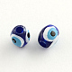 Oval Evil Eye Acrylic Beads MACR-R537-02-2
