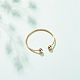 Copper Wire Simple Open Cuff Ring for Women RJEW-JR00479-06-2