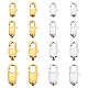 DICOSMETIC 16pcs 4 Sizes 9mm/11mm/13mm/18mm Lobster Claw Clasps Golden and Stainless Steel Color Jewelry End Clasps Parrot Trigger Clasps for Pendants Jewelry Making STAS-DC0002-23-1