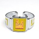 Platino metálicos brazaletes reloj esmaltado aleación X-WACH-M048-01-1