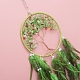 Woven Net/Web with Feather Pendant Decorations TREE-PW0003-17-2