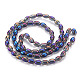 Chapelets de perles en verre électroplaqué X-EGLA-T020-11-3