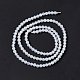Natürlichen weißen Achat Perlen Stränge X-G-C247-03-4