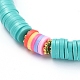 Handmade Polymer Clay Heishi Beaded Necklaces NJEW-JN02723-3