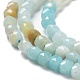 Brins de perles d'amazonite de fleurs naturelles G-J400-A08-03-4