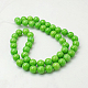 Chapelets de perles rondes en jade de Mashan naturelle G-D263-12mm-XS17-2
