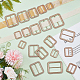 WADORN 20Pcs 5 Style Alloy Buckle Clasps FIND-WR0006-86-4