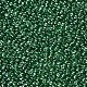ガラスシードビーズ  トランス。光沢の色  ラウンド  濃い緑  2mm  穴：1mm  30000個/ポンド SEED-A006-2mm-107B-2