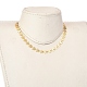 Star Brass Link Chain Necklaces NJEW-JN02949-4