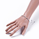 Bracelets perlés tressés avec fil de nylon réglable BJEW-JB04376-04-4
