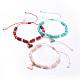 Adjustable Nylon Thread Braided Beads Bracelets BJEW-JB04457-1