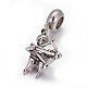 Retro 304 Stainless Steel European Style Dangle Charms OPDL-L013-47AS-1