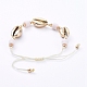 Bracelets de perles tressées en fil de nylon BJEW-JB05074-01-2