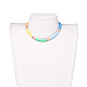 Colliers de foulard en perles de polymère faites main en pâte polymère NJEW-JN02447-4