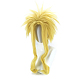 Perruques de fête cosplay jaunes courtes et moelleuses OHAR-I015-16-6