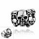 Fashionable 316L Surgical Stainless Steel Skull Rings Wide Band Rings for Men RJEW-BB10170-7-1