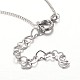 Trendy 304 Stainless Steel Rhinestone Pendant Necklaces NJEW-JN01258-4