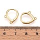 Латунная серьга-кольцо KK-N261-64G-3