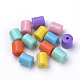 Opaque Acrylic Beads X-MACR-Q169-102-1