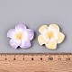 Кабошоны из непрозрачной смолы в виде цветка плюмерии CRES-T025-30M-01-4