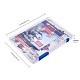 3Pcs 3 Colors Portable Transparent Plastic A4 File Box CON-SZ0001-15-2