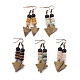 Natural & Synthetic Mixed Gemstone and Sandalwood Beads Dangle Earrings Sets EJEW-JE02803-1