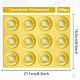 34 feuille d'autocollants en relief en feuille d'or auto-adhésive DIY-WH0509-078-2