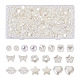 Biyun 500 pièces 10 perles d'imitation en plastique ABS de style KY-BY0001-02-1