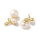 Colgantes de perlas naturales PEAR-M012-03G-2