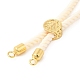 Bracelets en argent avec cordon de nylon torsadé DIY-B066-03G-20-2