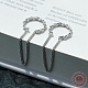 Twist Ring rhodiniert 925 Ohrclips aus Sterlingsilber für Damen EJEW-BB72157-1