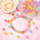 250 pièces 10 couleurs perles acryliques imitation gelée MACR-CJ0001-35-6