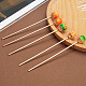 Gorgecraft 5Pcs 5 Colors Cute Orange Resin Hair Sticks OHAR-GF0001-18-4