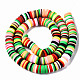 Handmade Polymer Clay Beads Strands X-CLAY-R089-8mm-149-3