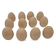 未完成の木製模擬卵ディスプレイ装飾  イースターエッグ塗装クラフト用  バリーウッド  4.5x3.5cm EAER-PW0001-114-5