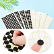 AHADERMAKER 10 Sheets 2 Colors Scratch Resistant Stickers Dots for Mobile Phone Case FIND-GA0002-74-3