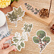 CRASPIRE 120pcs Leaf Stickers Self-Adhesive Plants Stickers Washi Stickers DIY Decorative Label for Scrapbook Notebook Journal Card Making Envelope Decoration DIY-CP0007-15-3