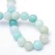 Round Natural Grade A Amazonite Bead Strands G-R345-4mm-16-3