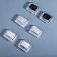 12 pièces 3 couleurs rectangle acrylique doigt bague stands RDIS-FG0001-26-5