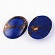 Lapis lazuli synthétiques teints cabochons ovales G-E294-04B-2