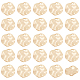 Benecreat 30 packs 18k plaqué or feuille de lotus breloques pendentifs pour bricolage collier bracelet boucle d'oreille fabrication de bijoux artisanat KK-BC0005-24G-NF-1