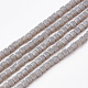 Brins de perles de verre de couleur opaque GLAA-S178-09A-1