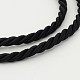 Herstellung einer schwarzen Nylonschnur-Halskette MAK-J004-17B-3
