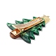 Weihnachts-Haarspange aus Zelluloseacetat-Alligatorleder PHAR-K003-01A-3