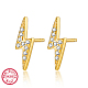 925 Sterling Silver Rhinestone Stud Earrings YM3163-2-1