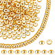 PandaHall 240pcs 18K Gold Disc Spcer Beads FIND-PH0005-66-1